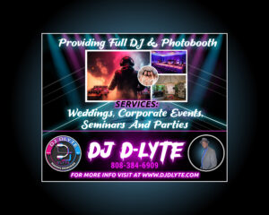 Banner for DJ D-Lyte's Full DJ & Photobooth services