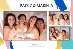 picture from a wedding photobooth