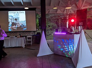 dj dlyte booth set up