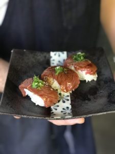 sushi appetizer by memoirs hawaii