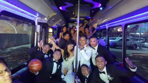 wedding party on oahu party bus