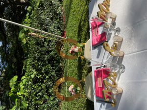 Bride and Groom Seating at Wedding Table