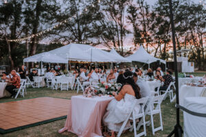 wedding celebration at hawaii polo club