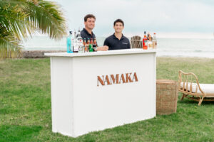 Namaka White Bar in a waterfront reception